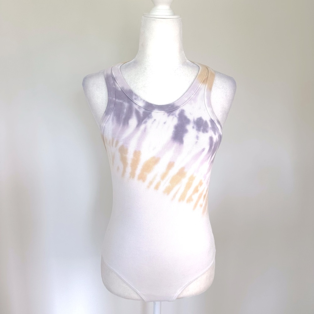 Revolves Electric & Rose Tie Dye Tank Bodysuit